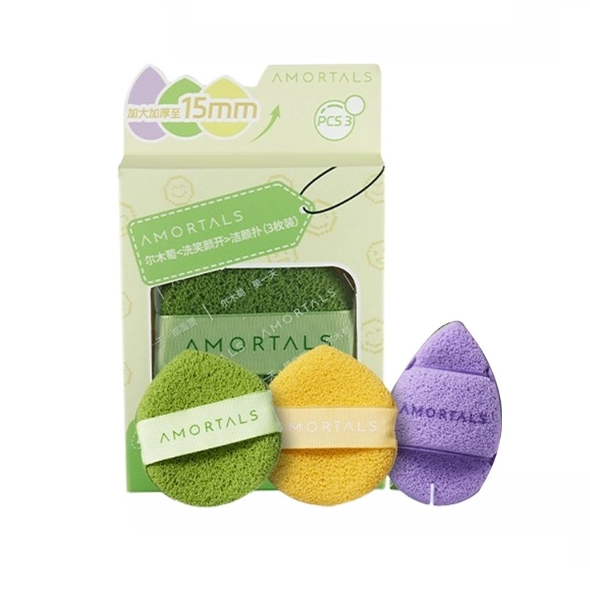 Set 3 Mút Rửa Mặt Amortals